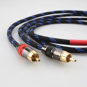 Zwei Paare RCA Doppel Lotus Kopf Signal leitung PVC-Jacke aus reinem Kupfer für Car Audio für CD-Verstärker Box Fever-Class Audio System - Product Image 4