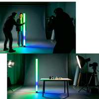 Barre Lumineuse LED sur Batterie Sans Fil DMX Pixel RGBW pour Scène DJ Événement IP65 Fête Télécommande Valise