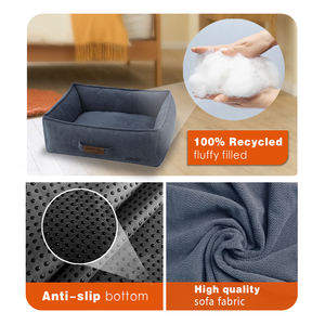 Cama para perro de gran tamaño, cama duradera para mascotas, sofá de lujo, tela de refuerzo - Product Image 2