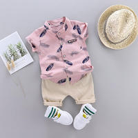 Ensemble de vêtements pour bébé nouveau-né 2 pièces, coton doux, tenue décontractée tendance pour bébé, costume pour nourrisson