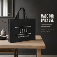 Sac non tissé imprimé avec logo personnalisé, sac de courses réutilisable en gros, sac écologique recyclable avec poignées pour supermarché