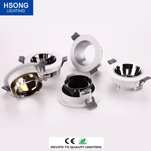 Trung bình và thấp phong cách vòng cố định lõm Khung áp dụng cho gu5.3 GU10 MR16 LED khung GU10 MR16