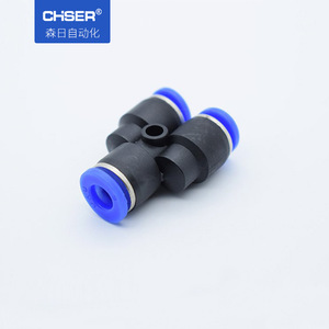 Pièces pneumatiques du fabricant, raccords rapides PU8, raccords de tuyauterie PE6, contrôle de vitesse LSA10, déflecteur PM4, réducteur PG16-12 - Product Image 1