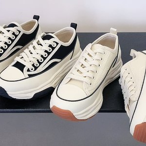 Giày Nữ Thường Ngày Thời Trang Tăng Chiều Cao Đế Dày Phong Cách Mới Chất Lượng Cao Bán Chạy Giày Vải Giày Thể Thao Cho Nữ - Product Image 3