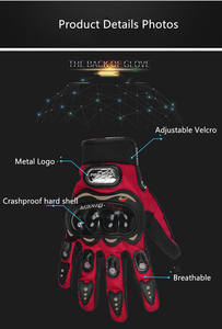 Guantes de carreras personalizados para hombre Guantes de moto impermeables baratos para montar en bicicleta con empuñaduras para uso diario en verano - Product Image 5