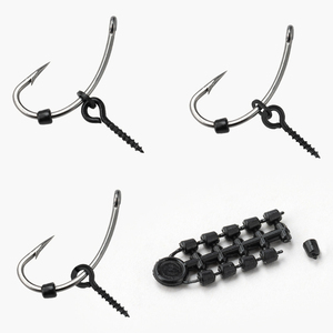 LUSHAZER 70 pcs/set Carp Fishing Screw Swivel Stopper Beads Set Rig Accessories Hook Bait Holder Anti emmêlement Connector Tackle - Product Image 3