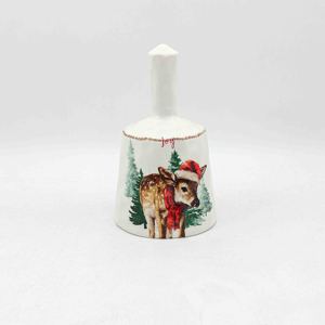 Mug de Noël en céramique, tasse à café avec motif de couronne festive et nœud, poignée rouge, cadeau de Noël pour la maison, le bureau, décoration de Noël - Product Image 5