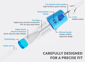 ตลับหมึกสัก M1จินตนาการ Magnum โดยจังหวะ <span class=keywords><strong>ouo</strong></span> 4มม. สแตนเลสและซิลิโคนจับ8ชิ้น - Product Image 3