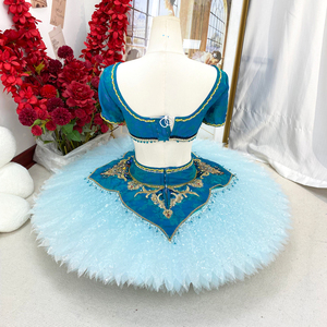 Pour Amzbarley Film <span class=keywords><strong>Princesse</strong></span> <span class=keywords><strong>Jasmine</strong></span> Costume pour Filles Halloween Robe Performance Imprimé Technique pour les Fêtes d'Anniversaire - Product Image 4