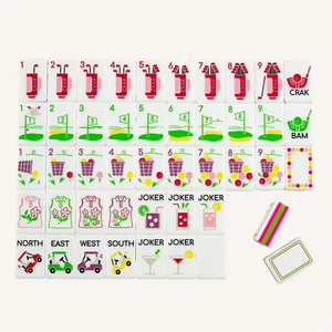 Tuiles de Mahjong Américaines en Acrylique Multicolores à 5 Couches, Thème Noël, Gravées avec Arbre de Noël, Chaussette de Noël, <span class=keywords><strong>Casse</strong></span>-<span class=keywords><strong>Noisette</strong></span>, 160 Pièces, Fêtes - Product Image 2