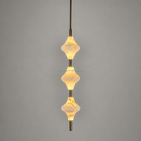 Lustre Minimaliste Créatif en Albâtre Espagnol pour Chambre Principale, Chevet, Porche, Couloir, Salle de Thé, Lampes au-dessus de la Table à Manger