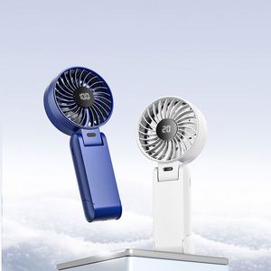 2025 Small 100 Choice Three-Speed Wind Air Cooling Hand Foldable Mini Fan Portable USB Battery Rechargeable Handheld <b>Hook</b> 400Mah - Product Image 1