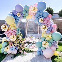 Kit d'arche de guirlande de ballons pastel, ballons macaron arc-en-ciel, décorations de fête, arche de ballons en gros, décoration de fête d'anniversaire