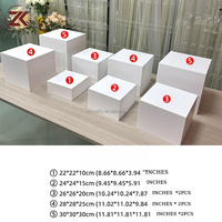 ZKAI Prix d'usine Présentoir transparent à effet ondulé pour desserts, gâteaux, buffet alimentaire et centre de table de mariage