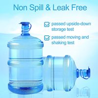 Lot de 5 bouchons de remplacement réutilisables de 3 et 5 gallons pour bouteille d'eau de 55mm