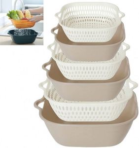 Vegetable Washing <b>Baskets</b> Kitchen Fruit <b>Baskets</b> Multi-layer <b>Stackable</b> Vegetable Sinks Washing Fruits Vegetables Colander - Product Image 3