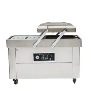 DZ-400 Empacadoras al Vacio industriales alimentos vida saludable doble camara Vacuum Packaging Food Bag Sealer Machine