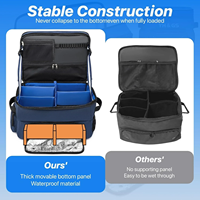 Organisateur de coffre de voiture pour le golf, compartiment ventilé à 3 niveaux, pour 2 paires de chaussures, en cuir synthétique microfibre, pour hommes