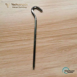 Stainless Steel Tent Pegs 7-Pack Outdoor Camping <b>Ground</b> <b>Stakes</b> All Seasons Use - Product Image 2