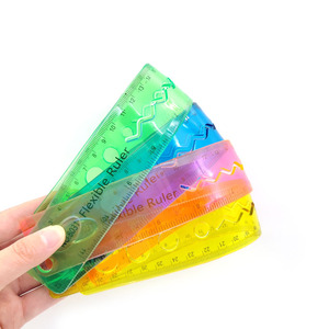 Regla de PVC Flexible Transparente de 30 cm, Resistente a Impactos, para la Escuela y la Oficina, Venta al Por Mayor - Product Image 6