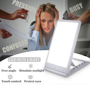 Lampe triste portable luminothérapie 10000 Lux lumière du soleil hiver bleu lampe de thérapie LED lumière triste - Product Image 4
