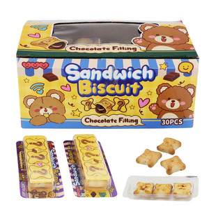Biscotti Sandwich Ripieni al Cioccolato a Forma di Orso, Snack per Bambini, Confezione Singola - Product Image 2