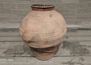 QUANGUI Grand pot à fleurs circulaire en terre cuite de 10L, sculpté à la main, écologique, durable et léger, style européen, vente en gros pour la maison et le commerce - Product Image 4
