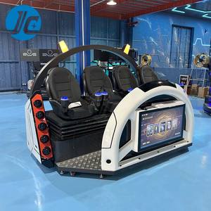 โรลเลอร์ปรับแต่งได้4ที่นั่งทำจากไฟเบอร์กลาสไฟเบอร์กลาสแบบหมุนได้พร้อมไฟแอลอีดีเครื่องจำลองปุ่มยิงแบบหมุนได้ - Product Image 4