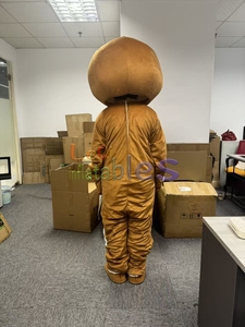 Traje de Mascota de Navidad Cookie <span class=keywords><strong>Gingerbread</strong></span> <span class=keywords><strong>Man</strong></span> Traje de Mascota para adultos - Product Image 4