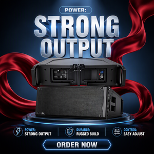 ลำโพงไลน์อาร์มแบบแอคทีฟคู่ HDL-40A กำลังขับ 800 วัตต์ ใช้แม่เหล็กนีโอไดเมียม พร้อมโครงแขวนสำหรับงานแสดงสดบนเวที HDL-40A คุณภาพสูง - Product Image 5