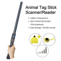 Escáner de Identificación de Animales ISO HDX FDXB FDXA para Ganado Vacuno, Ovejas y Cabras, Lector de Microchip RFID de 134.2KHz, Hecho de Plástico