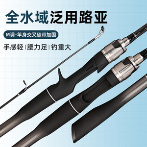 Canne à pêche personnalisée en fibre de carbone, type M, action rapide, dureté moyenne, poignée droite, pour la pêche en mer et la pêche au bar. - Product Image 5