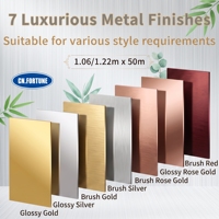 Vinilo de Corte Metálico Dorado Compatible con REACH, Adhesivo Eco-Solvente para Decoración de Tiendas y Señalización de Lujo