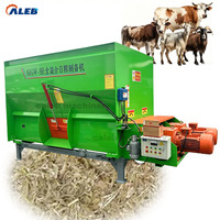 Mélangeur d'aliments horizontal TMR à double alimentation avec roues de déplacement et système de remorquage amovible pour l'élevage du bétail