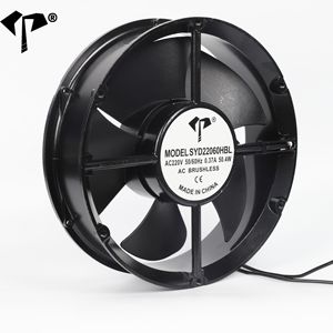 พัดลมระบายความร้อน AC 22060 ขายดีที่สุด ขนาด 220*220*60 มม. พัดลมอุตสาหกรรมแบบแกน 110/220/380VAC 2500-2600 รอบต่อนาที 477-496 ลูกบาศก์ฟุตต่อนาที - Product Image 6