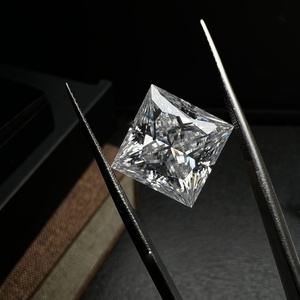 Moissanita Cultivada en Laboratorio, Corte Princesa, Efecto Fuego, Certificada por Terceros, Piedras Preciosas Sueltas, Color DEF GH <span class=keywords><strong>IJ</strong></span> para Joyería - Product Image 4