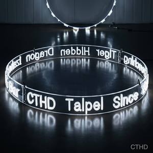 Enseigne néon <span class=keywords><strong>LED</strong></span> <span class=keywords><strong>circulaire</strong></span> personnalisée alimentée par transformateur – Lumière de logo suspendue en acrylique pour bar, restaurant, magasin, publicité commerciale - Product Image 3