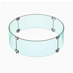 JUZHIYI Panneaux courbés personnalisés Portes de douche en verre trempé incurvé pour salle de bain Cuisine Extérieur et escalier Rideaux solaires de qualité - Product Image 2