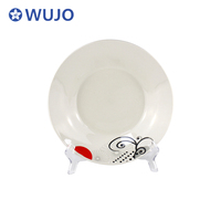 Assiette à soupe profonde en porcelaine, assiette à dîner en céramique personnalisée bon marché