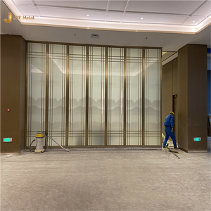ฉากกั้นห้องสแตนเลสสำหรับใช้ในสำนักงานปรับแต่ง EX224ทันสมัยผนังบ้านถึงเพดาน - Product Image 1