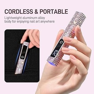 Lámpara UV Portátil para Uñas de Gel - Mini Lámpara de Uñas, Recargable Inalámbrica, Curado Rápido, Diamante - Product Image 3
