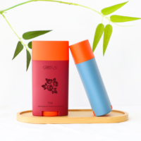 Stick déodorant anti-transpirant ovale en PP de 75 g, coloré, à visser, pour les soins personnels