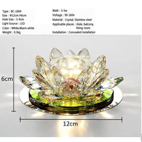 Lampes de plafond LED romantiques modernes IP44 en forme de lune et d'étoile en cristal pour salon