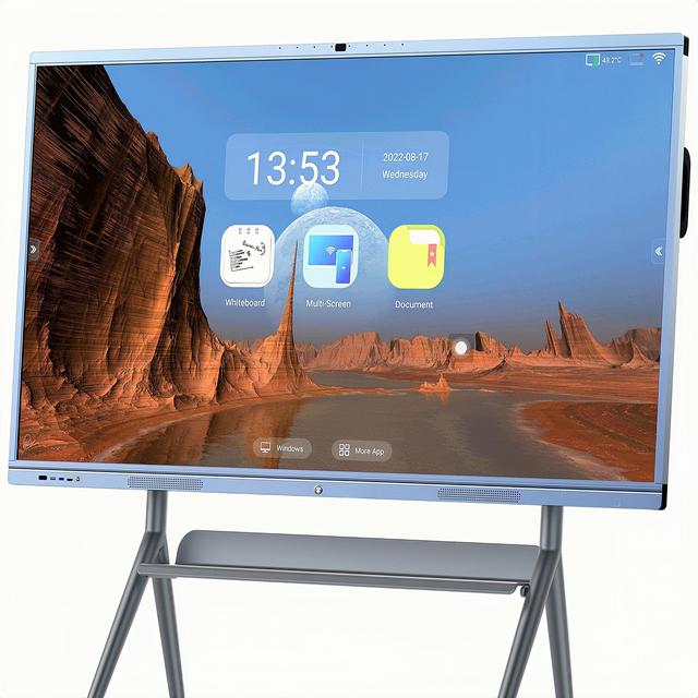 65 75 86 Inch All-in-one PC IR Touch Screen Interactive Flat Panel for Classroom