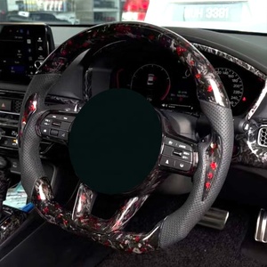 Accesorios de Carreras para Autos, Cubierta de Volante de Diamante, Volante de Fibra de Carbono Forjado para Honda <span class=keywords><strong>CRV</strong></span> - Product Image 3