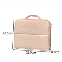 Organisateur de toilette portable à compartiments séparés, trousse de maquillage transparente verticale pour femmes, grande trousse de rangement cosmétique de voyage