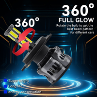 Offre Spéciale 12V Nouveau 12 Côtés LED Phares 360 Degrés Conduite Lampe H1/H3/H4/H7/H11/X1 Montage Universel Voiture LED Phares Ampoules