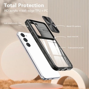 Coque de téléphone pare-chocs transparente mince en TPU pour <span class=keywords><strong>Samsung</strong></span> <span class=keywords><strong>Galaxy</strong></span> A14 A15 5G comprend des accessoires de cellule coulissante de couverture de caméra - Product Image 6