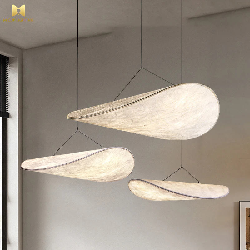 Wabi Sabi Style Silk Living Room Chandelier - 2024 Designer