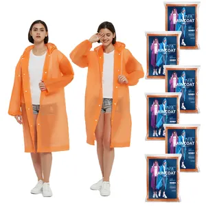 Customize Logo Print Biodegradable Package Waterproof Reusable Rain Coat Rain Poncho Waterproof Rain Coat